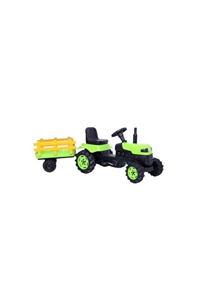 OEM Tractor cu remorca si pedale pentru copii, 90 x 47 x 53 cm, Verde