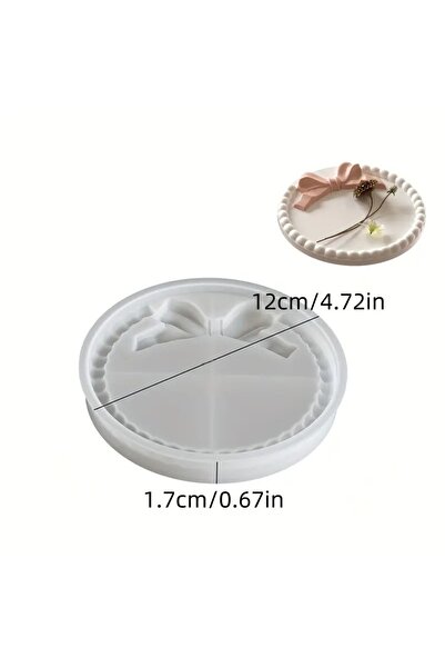 AnkaHobiMarket Yuvarlak Takı Tepsi Silikon Kalıp (S935)