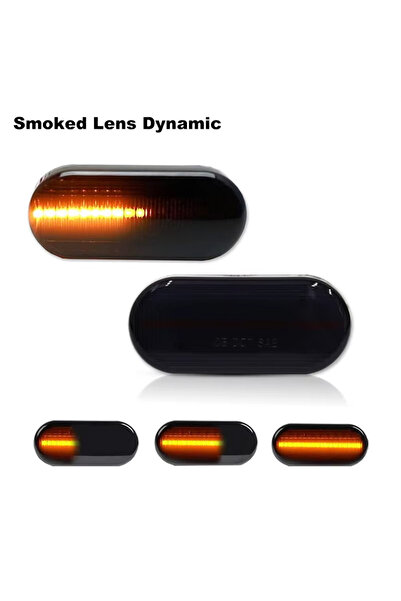 Choice1 مصابيح إشارة انعطاف جانبية أمامية LED بلون كهرماني ديناميكي مدخن لسيا...