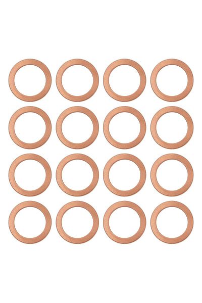 The Lord of the Tools 30PCS Car Oil Drain Plug Gaskets Copper Crush Washers Oil Sump Plug Washer Fla