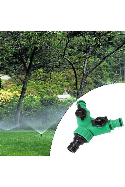 Choice 2 Way Garden Water Pipe Connectors Pipe Adapter Y Shape Hose Splitter Valve Three Way Plastic Val...