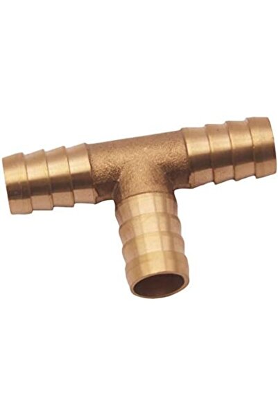 Almencla 3-Way 1/2" (12MM) Tee Brass Hose Fitting Intersection/Split Brass Water/Fuel/Air