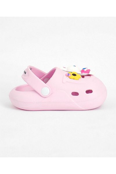 Cute Walk by Babyhug Clogs with Back Strap Bunny Applique - Pink