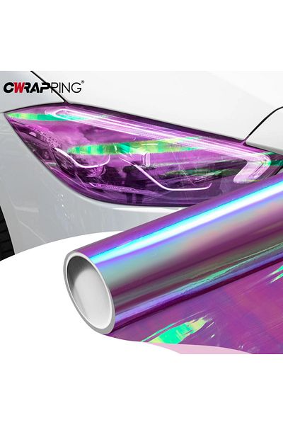 Choice Car Transparent Light Purple Protector Film 30cmx60cm Bumper Hood Paint Protection Chrome Headli...
