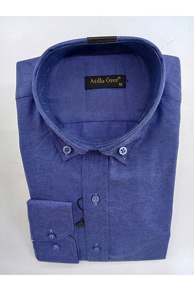 nightblack SLIM FIT DARKALIP CĂMĂȘĂ BĂRBAȚI CU MÂNECĂ LUNGĂ FĂRĂ BUCĂȚI ȚESUT BUMBAC