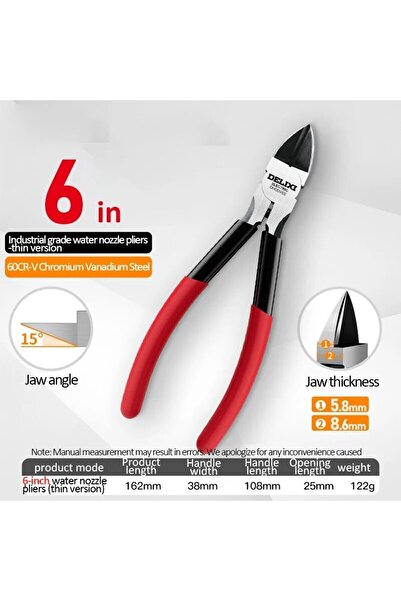 Choice كماشة فوهة كهربائية DHGDV6S DELIXI كماشة إلكترونية كماشة صناعية مقص كم...