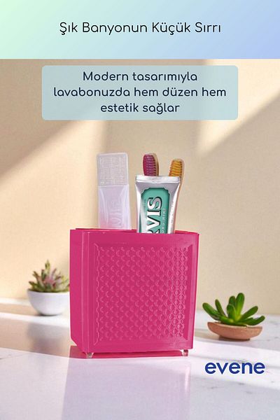 Evene Θήκη οδοντόβουρτσας Βάση οδοντόβουρτσας Βάση οδοντόβουρτσας Φούξια Χρώμα Μοντέλο 92