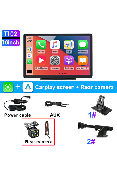 choice2 10 inch camera JMCQ 7/10 inch Carplay Car Smart Screen multimedia Vid...