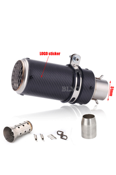 Choice3 عادم دراجة نارية عالمي A19-51 مم 51/60 مم، كاتم صوت من الفولاذ المقاو...