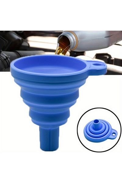 Choice Motorcycle Engine Oil Funnel Universal Silicone Liquid Funnel Foldable Portable Car Oil Change Fu...
