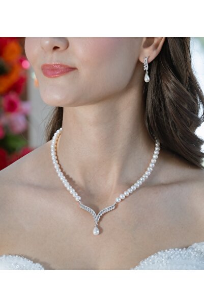 İLK İNCİ TAKI Gerçek Doğal İnci Set – ST005