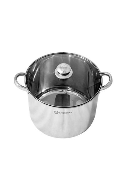 OEM Stainless Steel Pot 13.2 Liters with Lid GRUNBERG GR2128