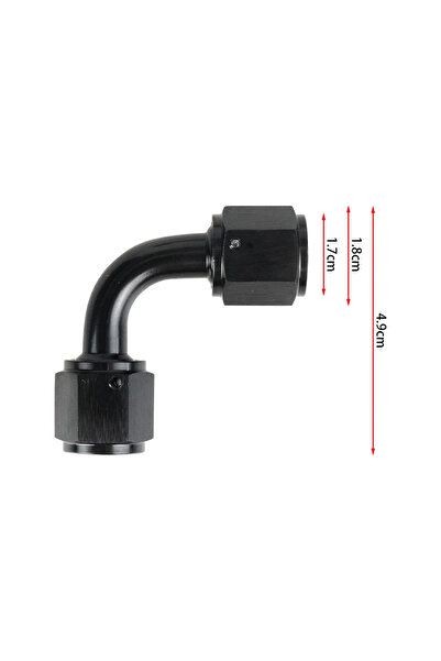 Choice10 وصلة خرطوم ألومنيوم عالمية 90-AN6 أنثى إلى أنثى، متوافقة مع AN4 وAN6...