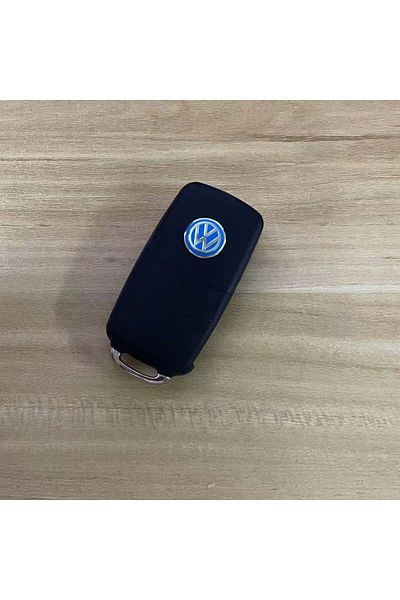 Choice 5Pcs VW Blue 14MM Car Key Stickers Auto Control Keychain Emblem Accessories For Volkswagen VW Rline