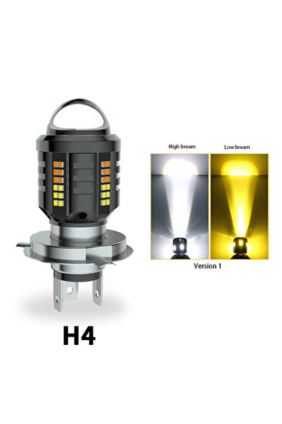 Choice4 مصباح أمامي LED فائق السطوع H4 أبيض أصفر، ملحقات دراجات نارية، مصباح ...