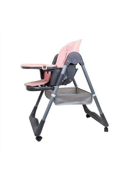 Z-Tools Scaun de masă pentru copii, 12-36 luni, greutate maximă 50 kg, înălțime reglabilă, roz ZTS 9136