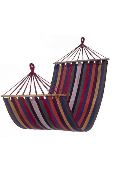 OEM Hamac Grunberg cu bară de lemn, 200x100, multicolor