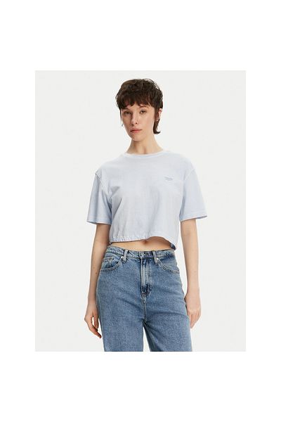 Tommy Hilfiger Tommy Jeans Cropped Gmd Script Open Back Damen Schwarzes T-Shirt