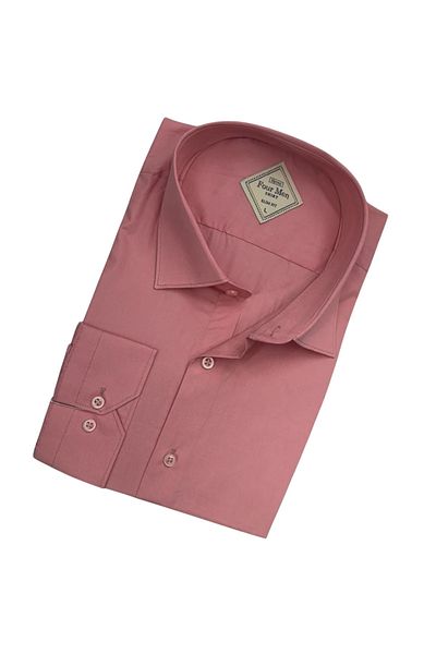 GÖMLEK GALERİSİ Slim Fit Slim Fit Plain Long Sleeve Men's Shirt