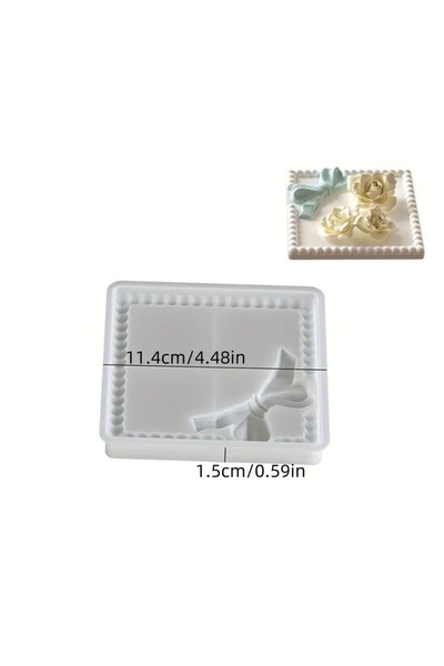 AnkaHobiMarket Kare Takı Tepsi Silikon Kalıp (S934)