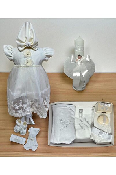 Botez Set complet botez- Carolina- alb cu tematica ingeras