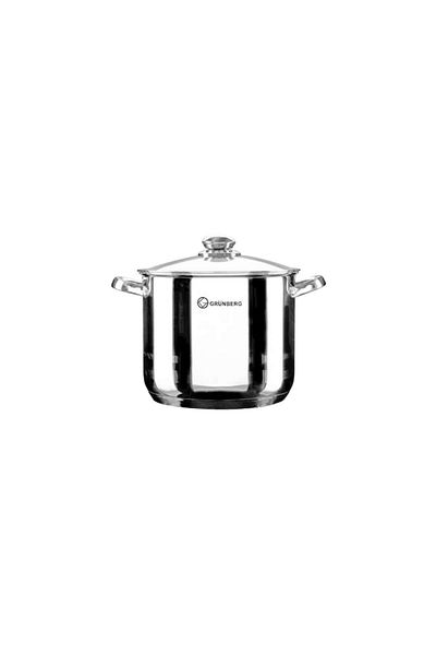 OEM Stainless Steel Pot with Glass Lid, 18.8L, Grunberg GR2132, 32 cm