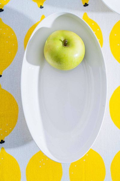 ACAR Aria Oval Porcelain Plate - 25 cm