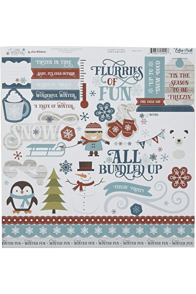 Generic Echo Park Paper Company Love Winter Collection Kit 12-x-12-Inch