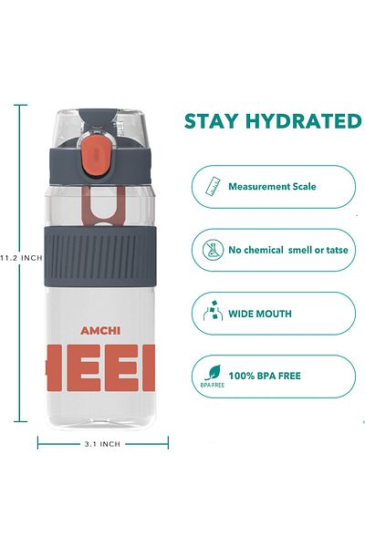 AMCHI BABY Outdoor Sports Water Bottle 550ml BPA free