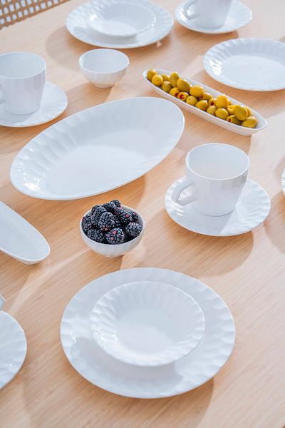 ACAR Relax 33 Piece Porcelain Breakfast Set for 6 People