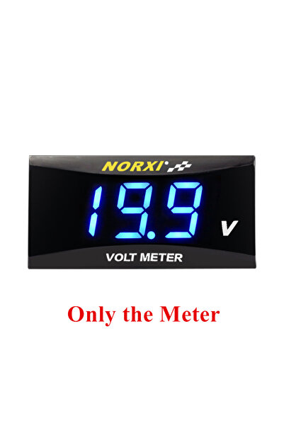 Choice3 مقياس فولتميتر للدراجات النارية من Only Meter-Blue، مقياس حرارة الماء...