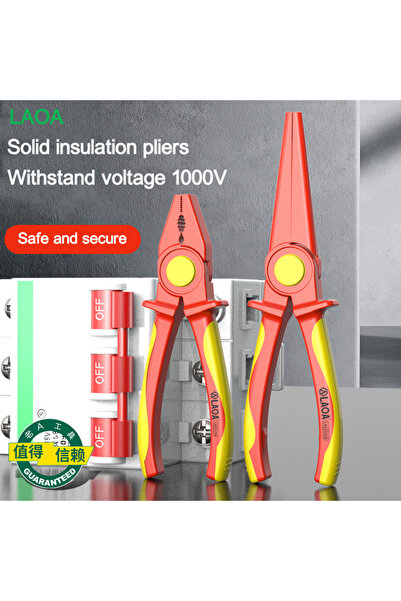 Choice Two-piece suit LAOA Solid insulated plastic pliers 1000V high voltage ...
