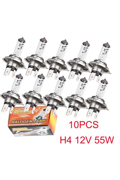 Choice 10pcs H4 12V 55W 4300K Halogen Car Light Bulbs Lamp Factory Price Car Styling Parking Light Bulb ...