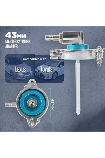 Choice AUTOOL Master Cylinder Adapter Works with Manual Brake Fluid Bleeder 4...