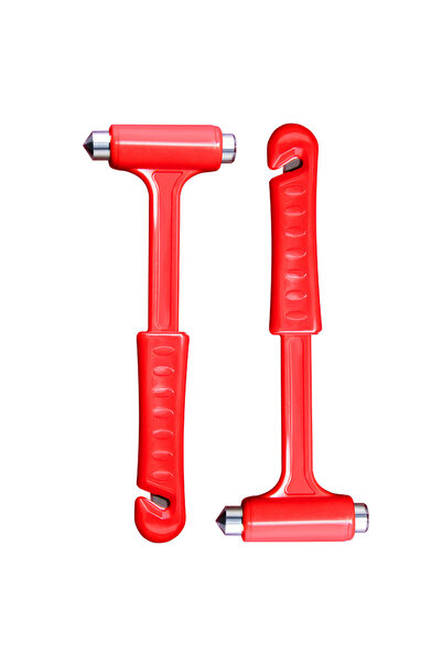 Choice1 2PCS 2 in1 Car Safety Hammer Window Breaker Seat Belt Cutter Multifun...