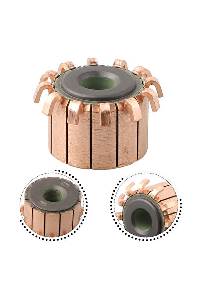 Choice A 1pc 12P Teeth Copper Hook Type Electrical Motor Commutator CHY-3389-...
