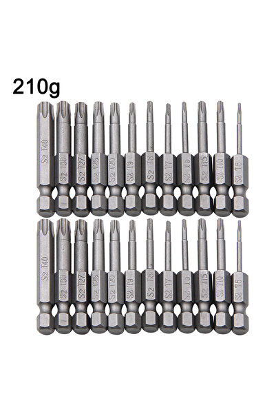 Choice1 مجموعة من 24 قطعة بطول 50 مم، تتضمن 12 قطعة برأس مفك براغي مجوف على ش...