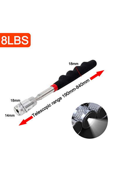 Choice1 قلم مغناطيسي تلسكوبي بوزن 8 أرطال مزود بإضاءة LED، أداة يدوية محمولة ...