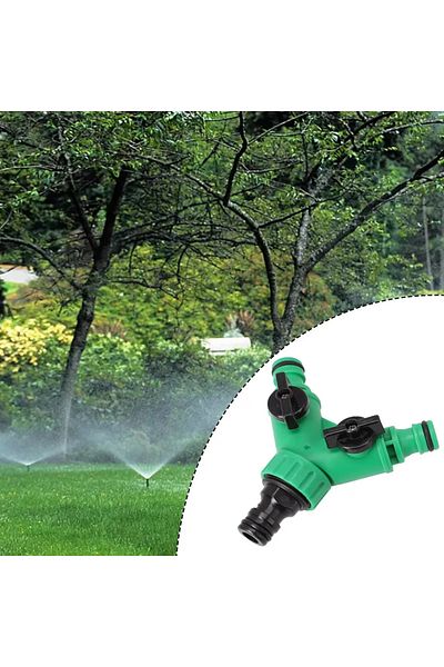 Choice 2 Way Garden Water Pipe Connectors Pipe Adapter Y Shape Hose Splitter Valve Three Way Plastic Val...