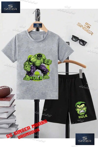 SS SİNSER Children's Unisex “Hulk Hand Squeezed Green Canvas“ Custom Printed ...