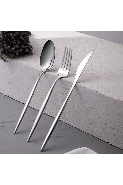 Aryıldız Matilda 84 Piece Cutlery Set for 12 People