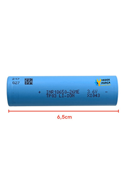Ozba Ticaret Tenpower 18650 3.6V 2600mAh Li-ion Şarjlı Pil – Robot Süpürgeler...