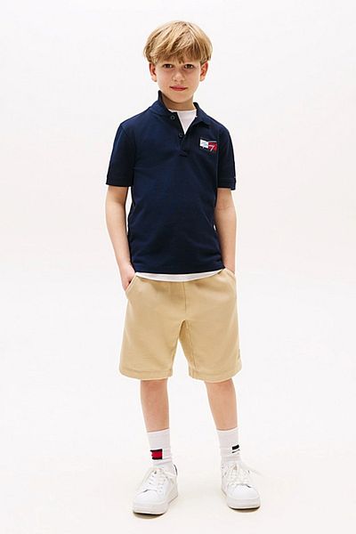 Tommy Hilfiger TRICOU POLO CU STEAG TOMMY SCRIPT SS