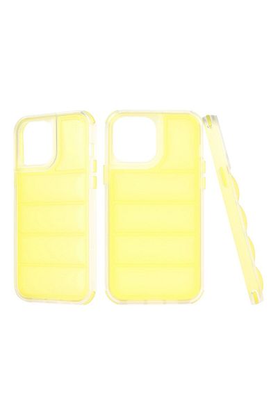 Rao Husa compatibila cu iPhone 12 Pro Max, Protection, Wave Shield, Q68, Plastic, Galben Deschis