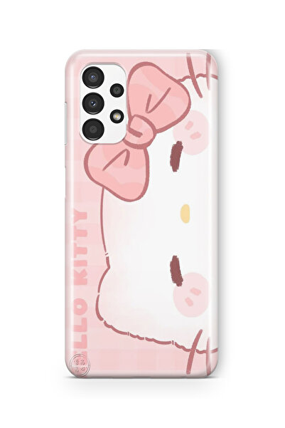 Space Star Samsung Galaxy A52 Uyumlu Hello Kitty Tasarım Baskılı Şeffaf Kılıf