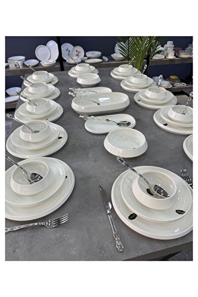 Doğudeko Rumi Koleksiyon Porselen 41 Parça 12 Kişilik Yemek Takımı