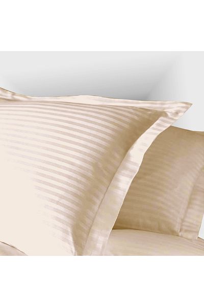 Pucioasa Față Pernă Damasc 100% Bumbac - Cappucino - Standard (50Cm X 70Cm)
