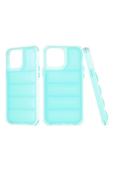 Rao Husa compatibila cu iPhone 12 Pro Max, Grip, Wave Shield, Q78, Plastic, Turquoise