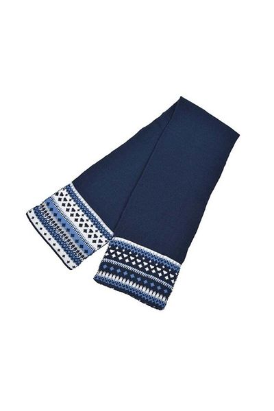divendi-ro Set bebeluși 3 piese, bonetă cu pompom, eșarfă și mănuși, acril, 9 luni, albastru, albastru