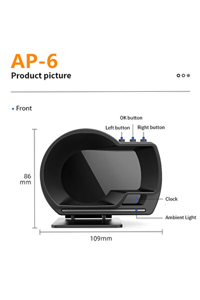 Choice Car Head up Display, OBDⅡ+GPS Smart Gauge High Definition Speedometer Car Diagnostic Tool OBD Fau...